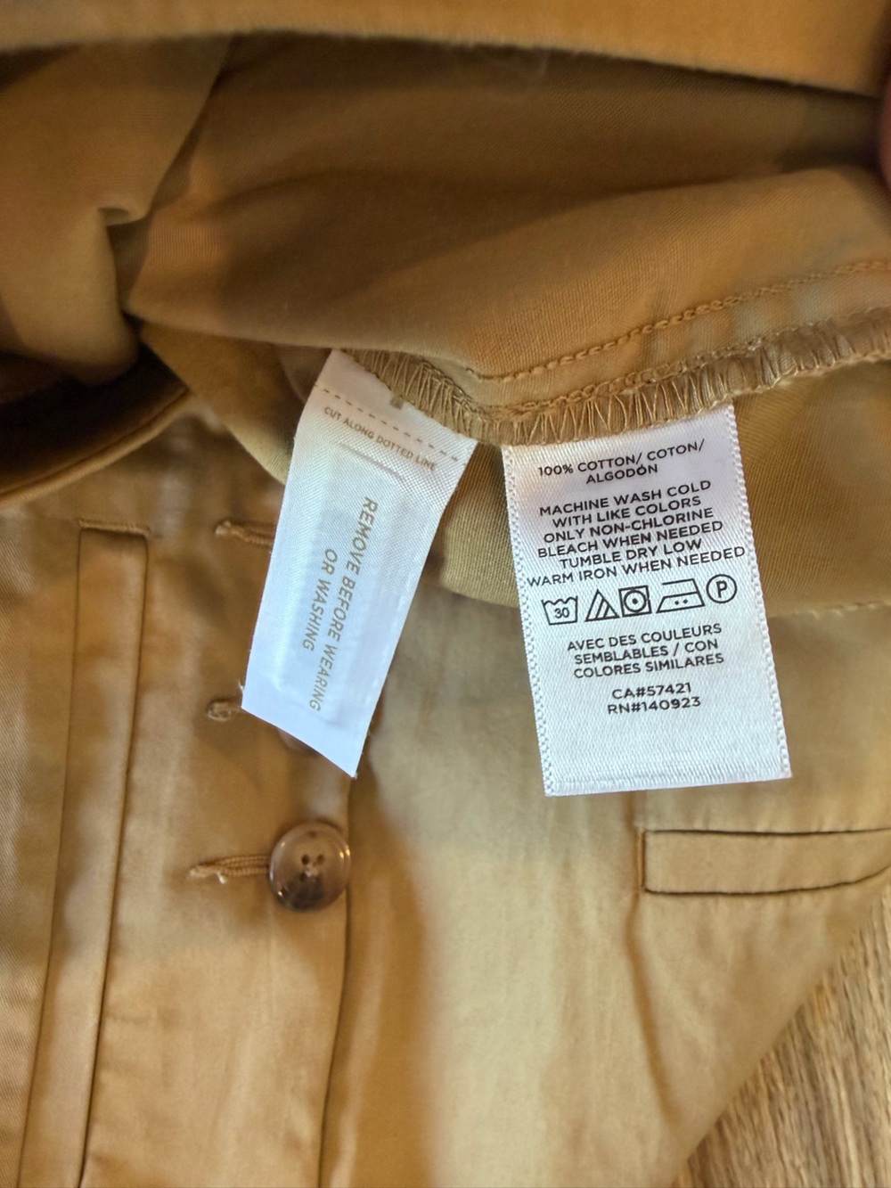 LOFT Sailor Button Light Academia Capsule Wardrobe Wide Leg Pants in Twill - Picture 12 of 13